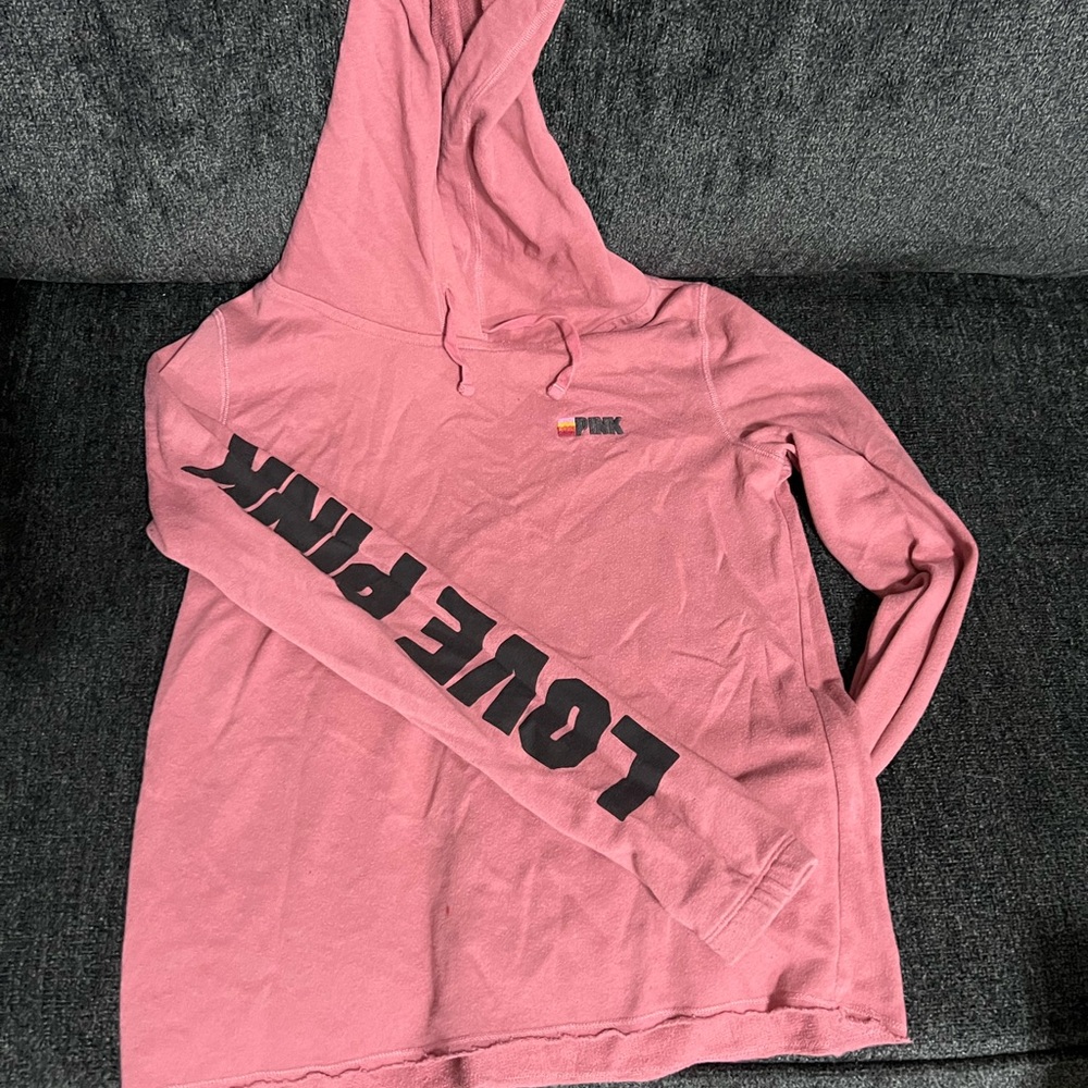 Mauve colored VS PINK hoodie